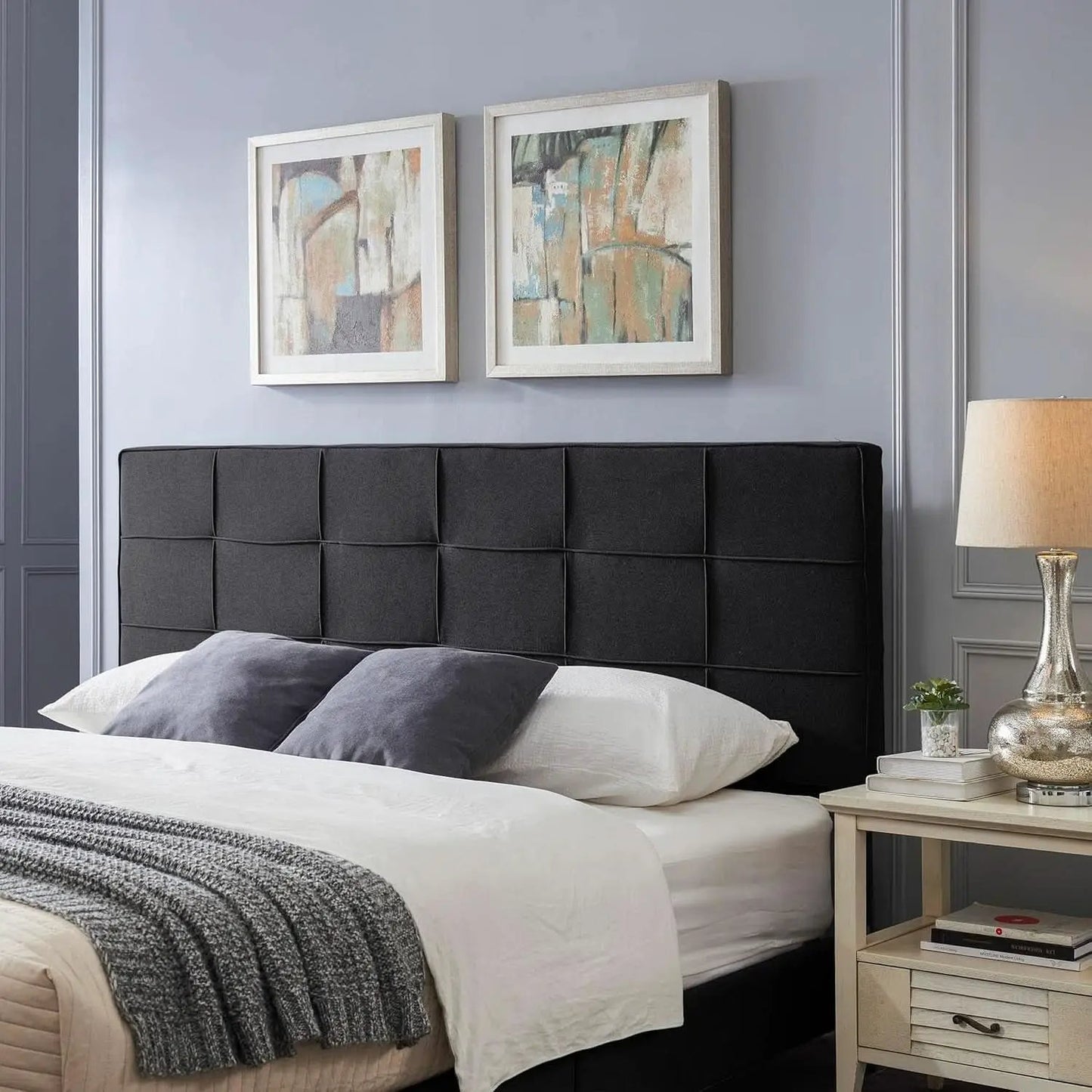 King Size Upholstered Headboard with Adjustable Modern Design from PriceLows™