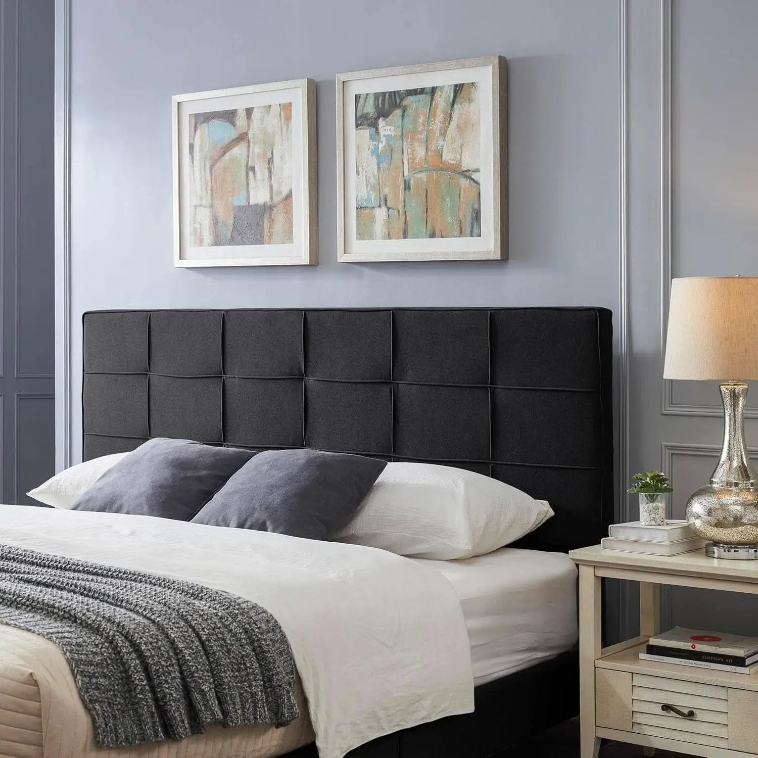King Size Upholstered Headboard with Adjustable Modern Design from PriceLows™