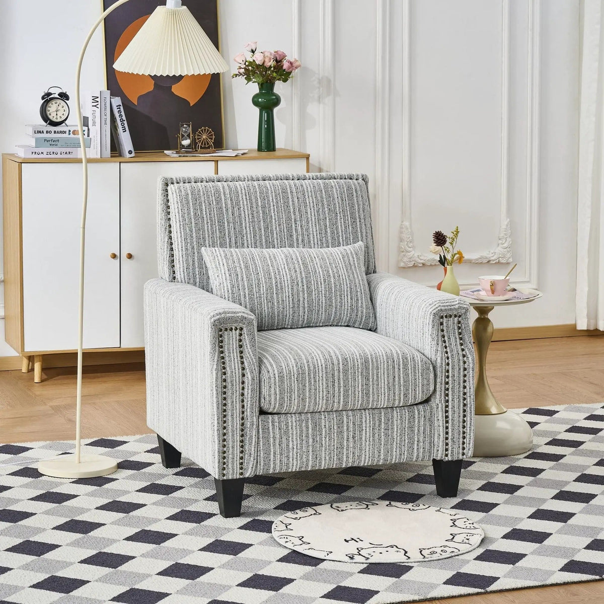 Comfy Armchair For Living Room | 3 Pieces | Solid Wood | Living Room