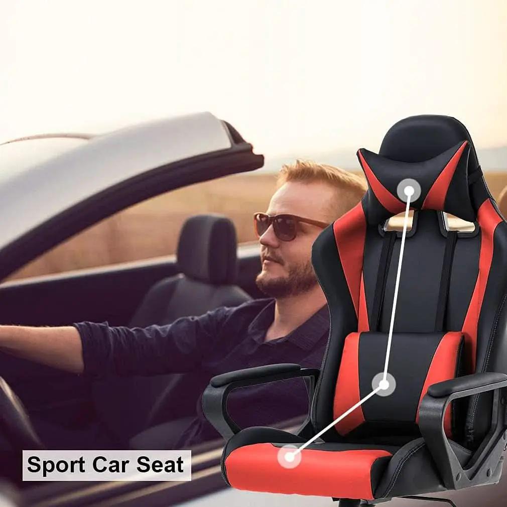 Gaming Chair With Ergonomic Adjustable Lumbar Support from PriceLows™