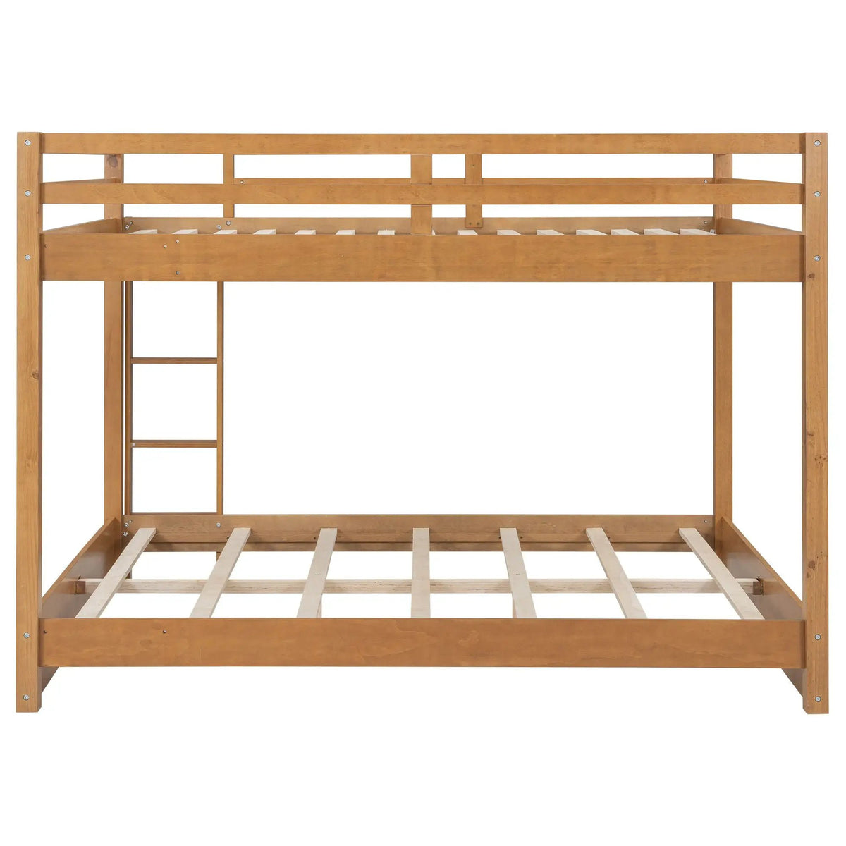 Sturdy Bunk Bed With Ladder | Solid Pine Wood | Guard Rails | Compact Layout