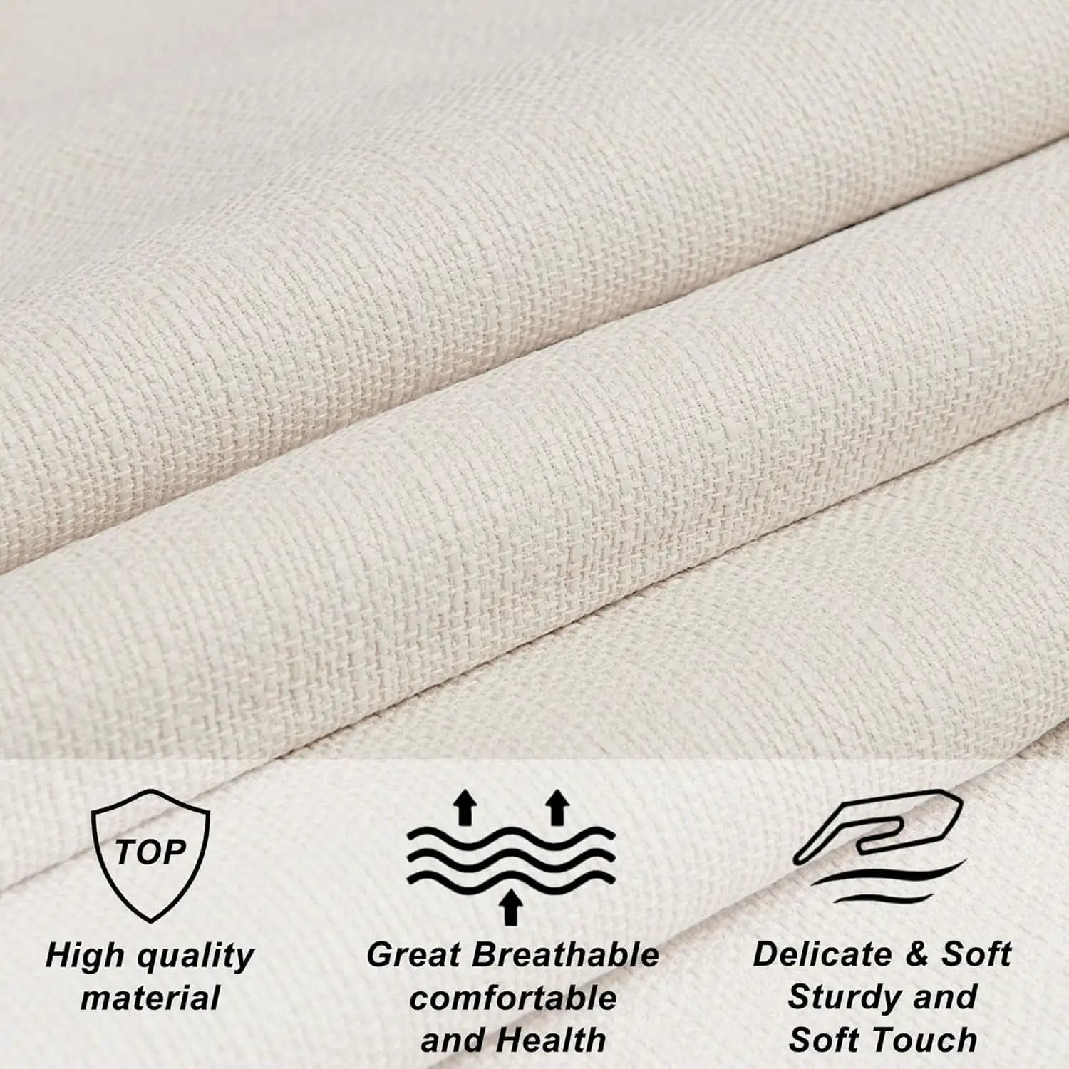 Tufted Linen Upholstered Headboard for Queen Full Beds from PriceLows™