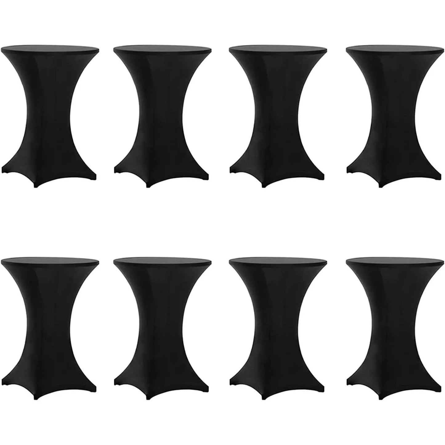 Spandex Cocktail Table Cover 32 Inch Round 8 Pack Set from PriceLows™