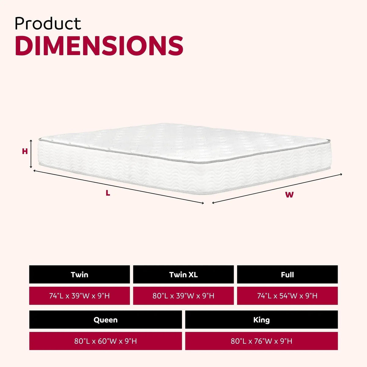 Pocket Spring Mattress | Medium Support | High Density Foam | 9 Inch