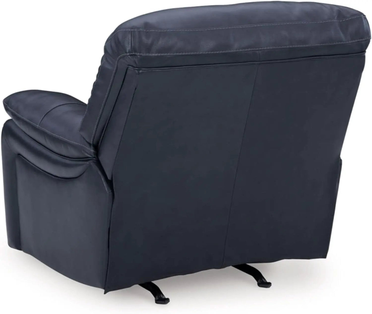 Modern Blue Leather Match Power Rocker Recliner With USB Port from PriceLows™