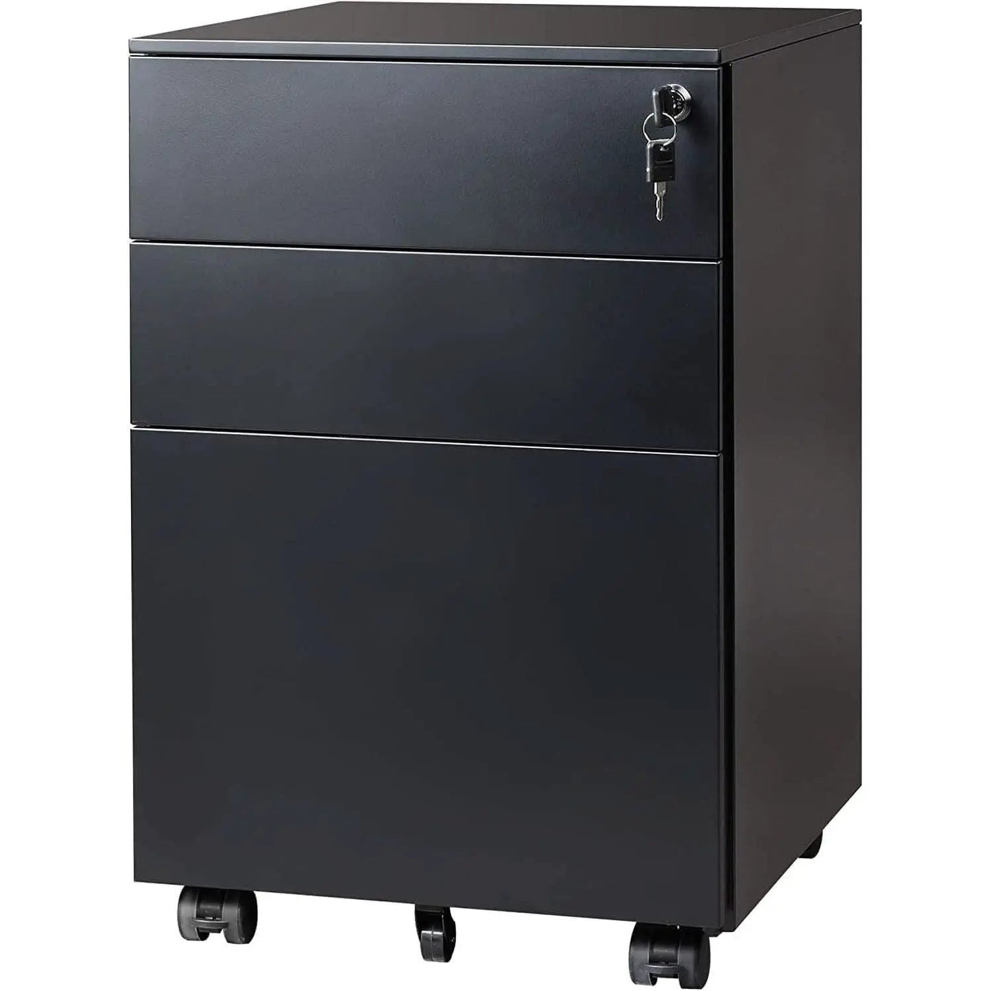 3 Drawer Locking Pedestal File Cabinet For Office Use Lockable Metal Filing Cabinet With Secure Drawers from PriceLows™