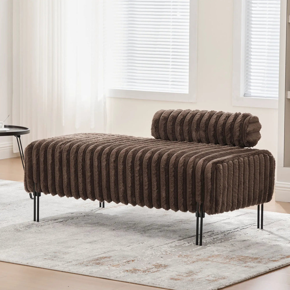 Mini Loveseat | Adjustable Backrest | Soft Upholstery | Sleek Elegant Design
