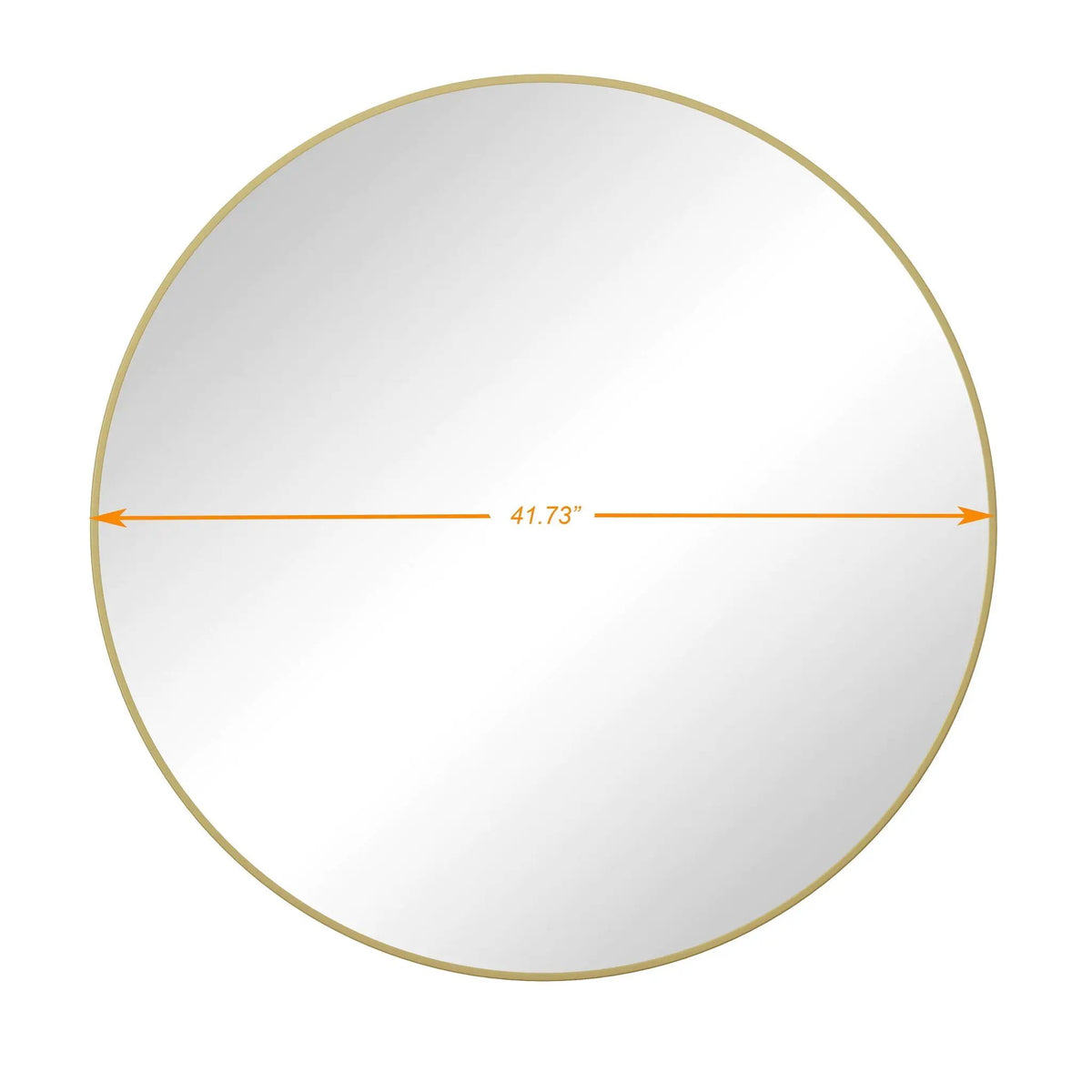 Round Wall Mirror | Metal Framed Circular Design | 48 Inch Diameter | Vanity And Dressing Use