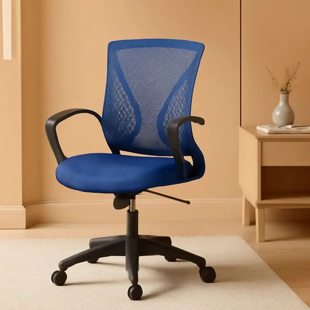 Blue Ergonomic Mesh Back Gaming Chair With Lumbar Support from PriceLows™