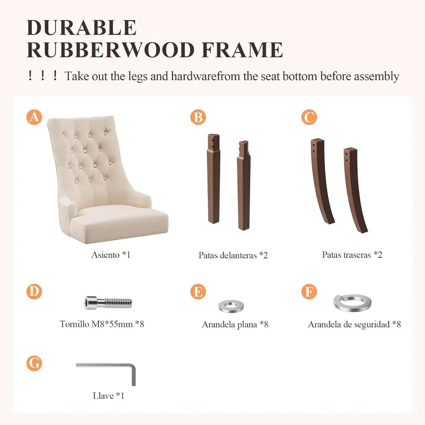 Beige Tufted Contemporary Dining Chairs Collection from PriceLows™