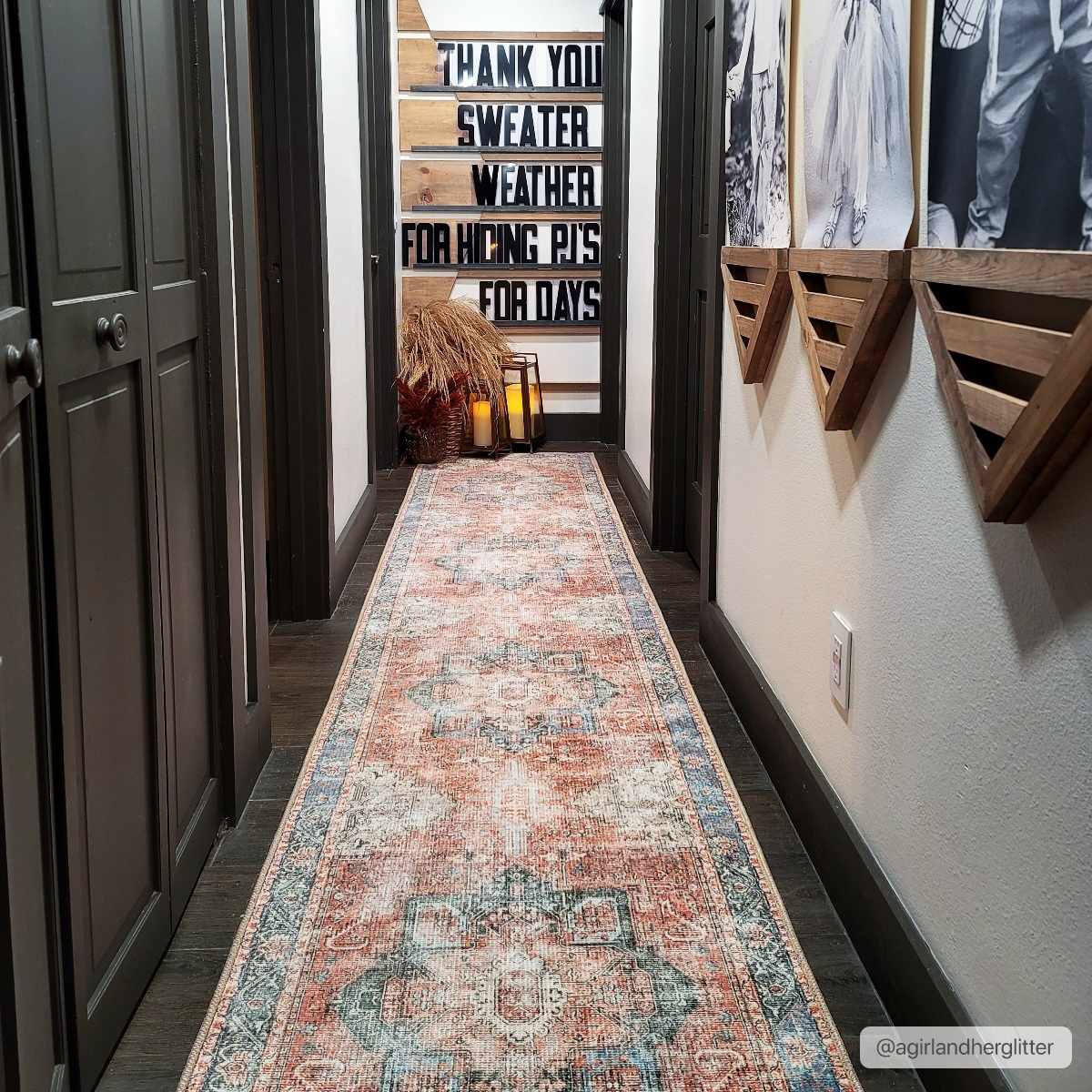 Rosman Distressed Washable Rug from PriceLows™