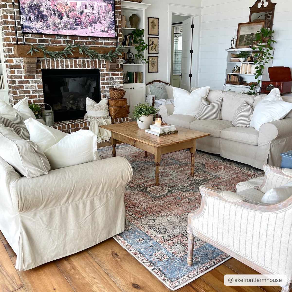 Rosman Distressed Washable Rug from PriceLows™