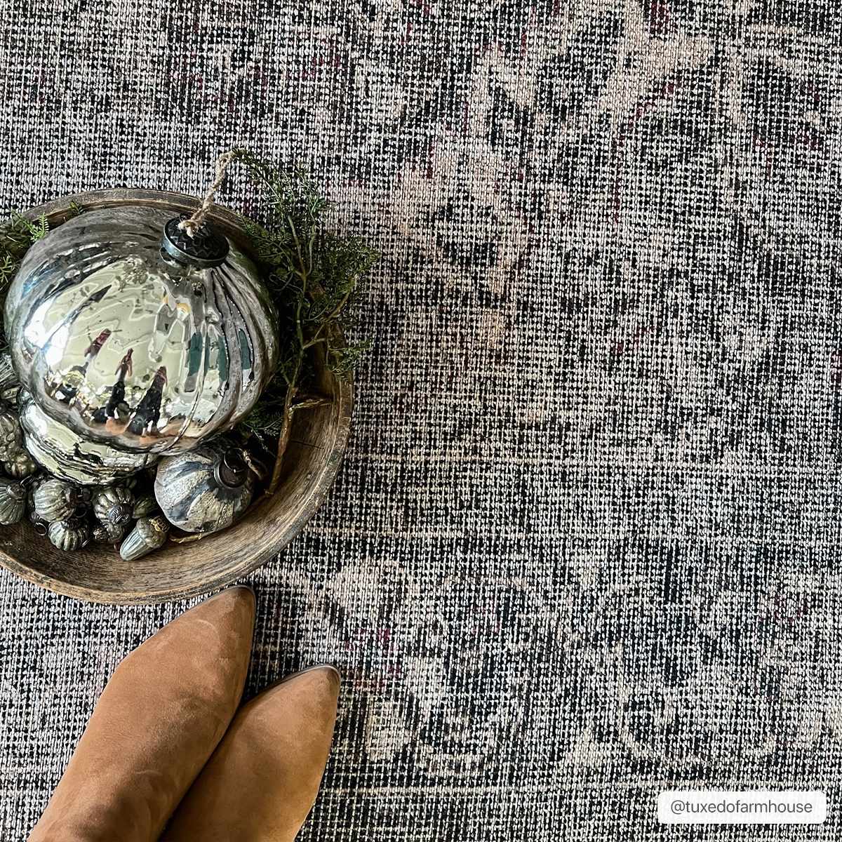 Dusty Sage Greenpoint Medallion Washable Area Rug from PriceLows™