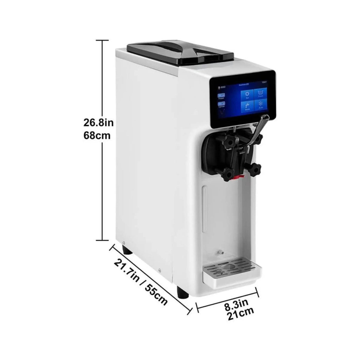 Soft Serve Ice Cream Machine | 4.0L Capacity | 1000W Commercial Power | SUS201 Stainless Steel
