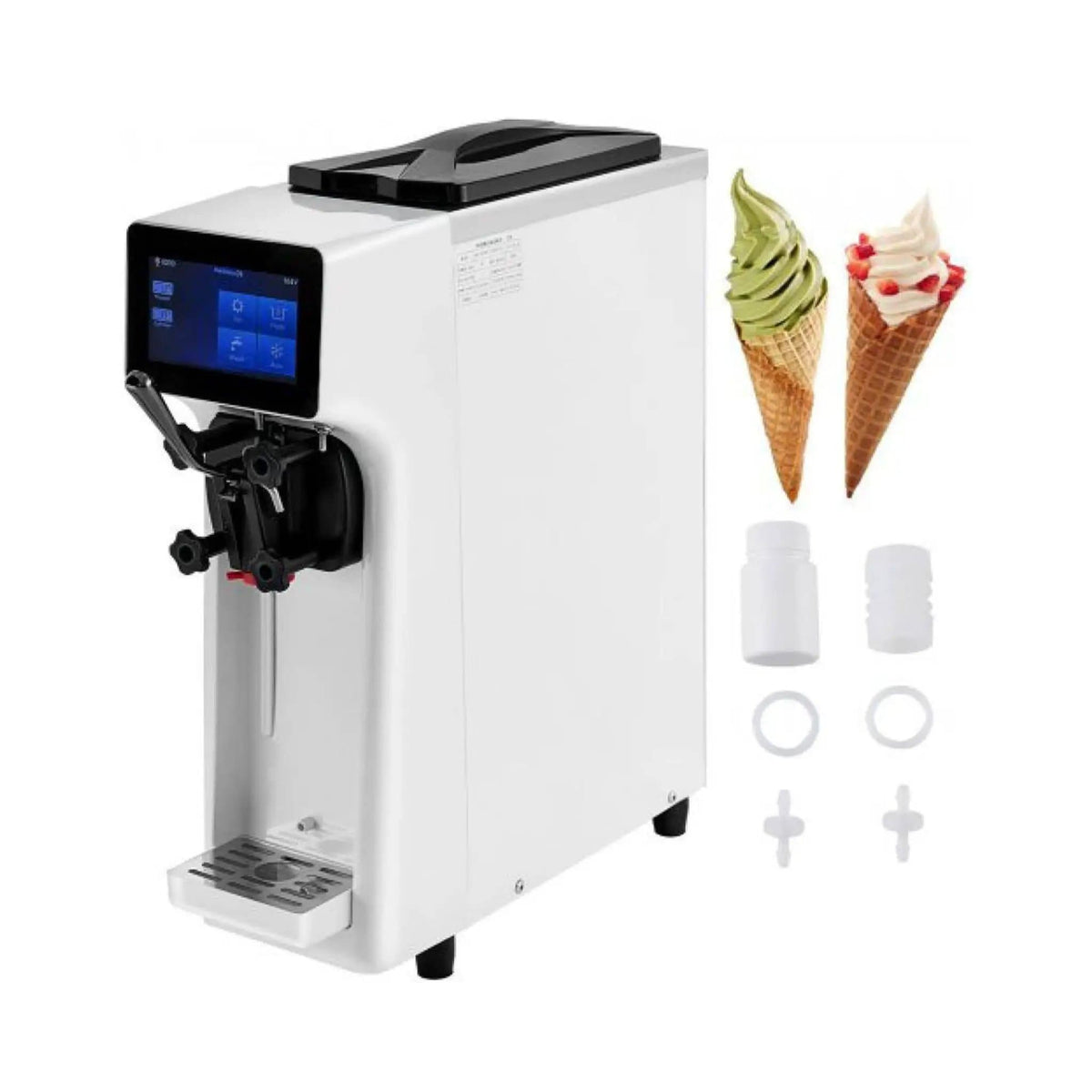 Soft Serve Ice Cream Machine | 4.0L Capacity | 1000W Commercial Power | SUS201 Stainless Steel