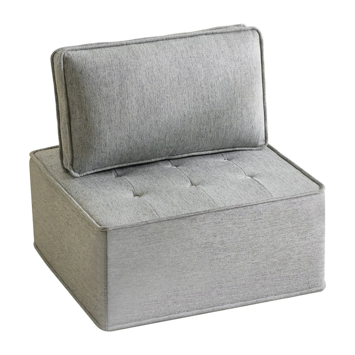 Sofa With Modular Splicing Design Armless Chair | 2 Pieces | Solid Wood & Linen | Living Room