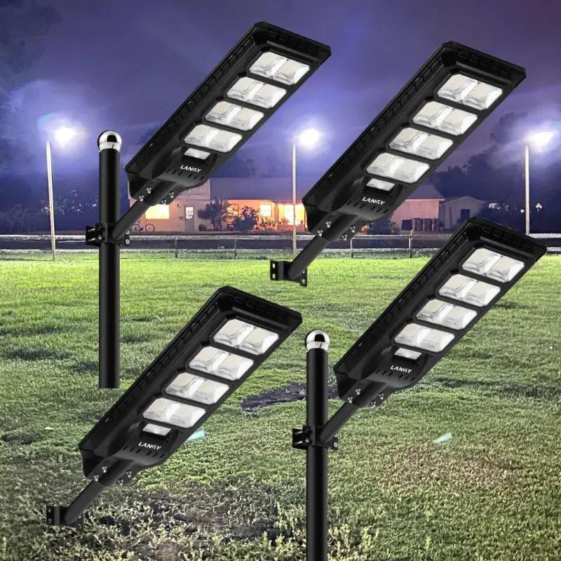 LED Solar Street Lights | 200W | 25000 Lumens | 4 Pack