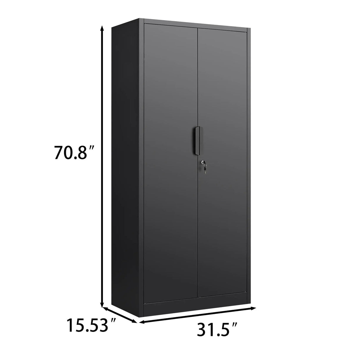 File Cabinet | Two Door | Four Adjustable Shelves | Heavy Duty Steel
