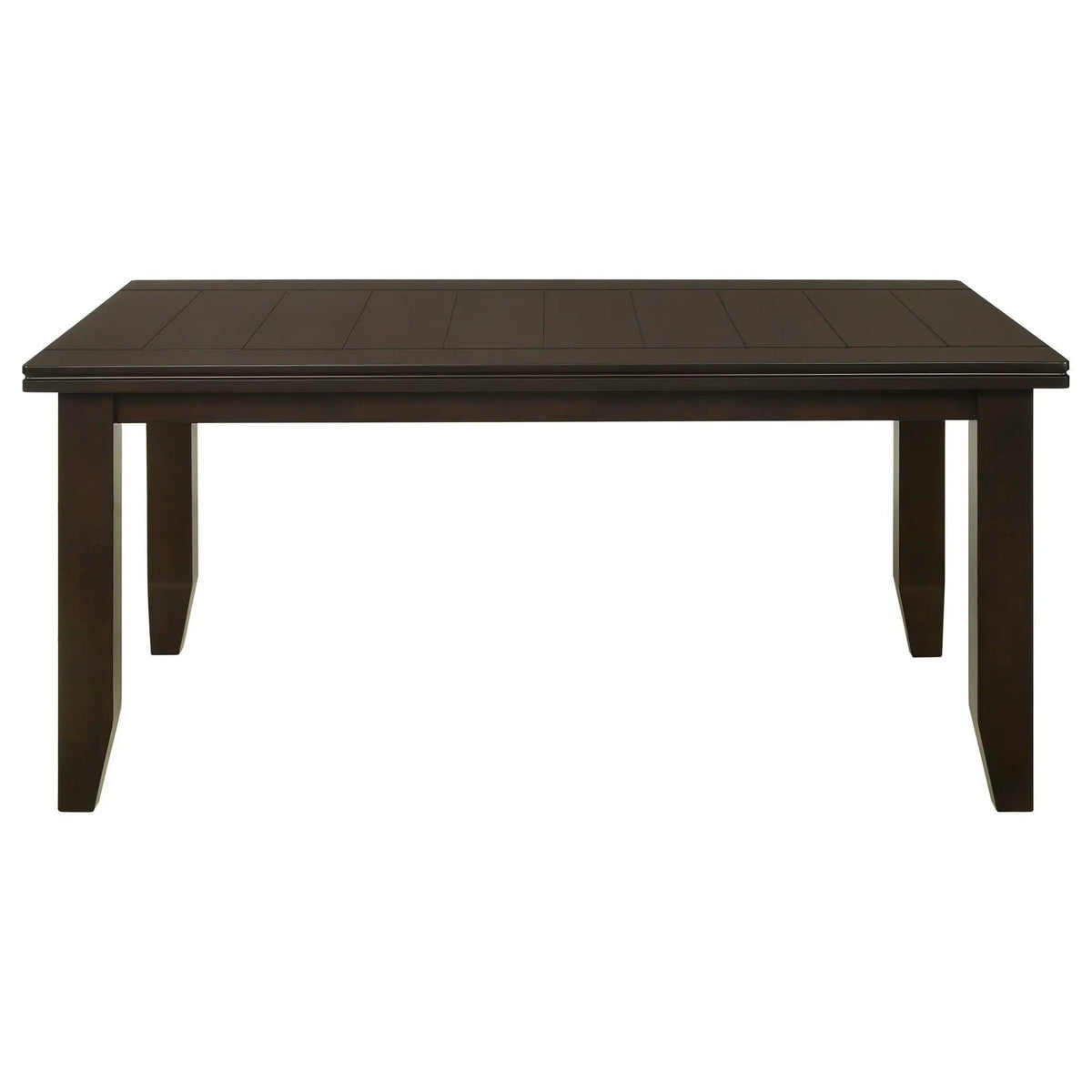 Dalila Rectangular 66-inch Wood Dining Table | 66 x 42 x 30 in | Rubberwood & Engineered Wood | Cappuccino