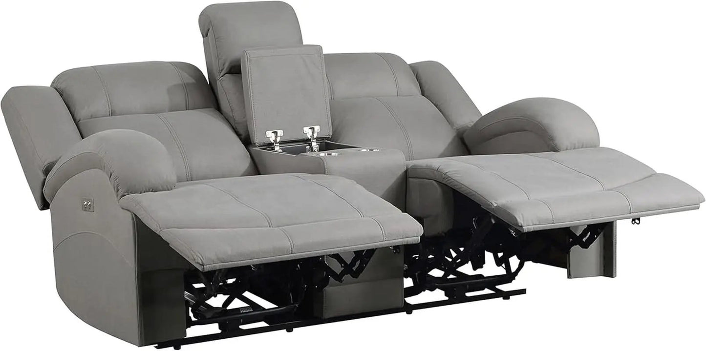 Landwood 3 Piece Power Reclining Living Room Set Gray from PriceLows™
