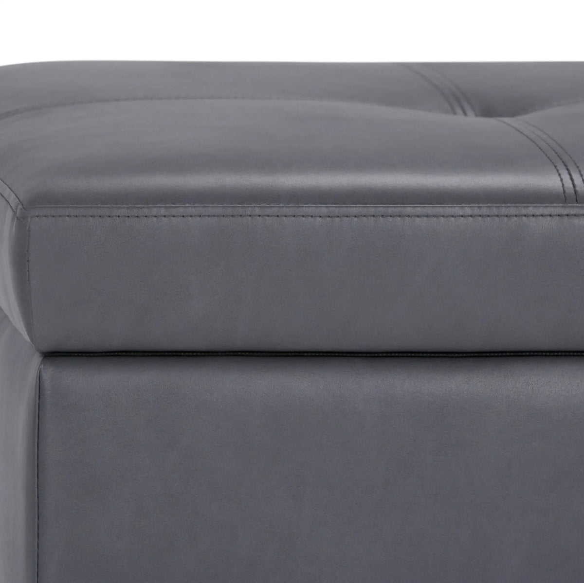 Oregon Contemporary Storage Ottoman Bench | Serving Tray | Lift Open Lid | Child Safety Hinge