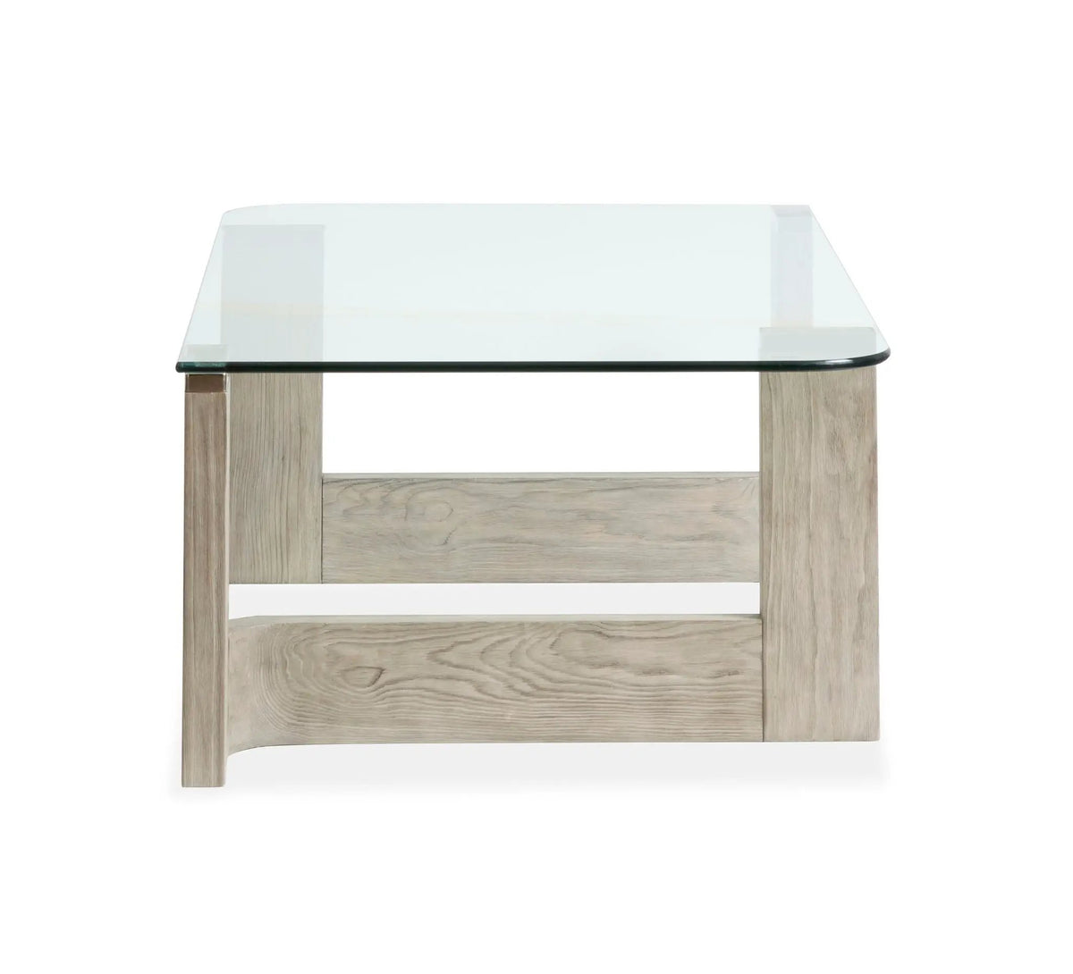 Bartlett Rectangular End Table | Smokey Pine Finish | Modern Contemporary Style | 26 Inch Width