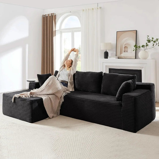 104 Inch L Shape Modular Sectional Couch with Chaise from PriceLows™