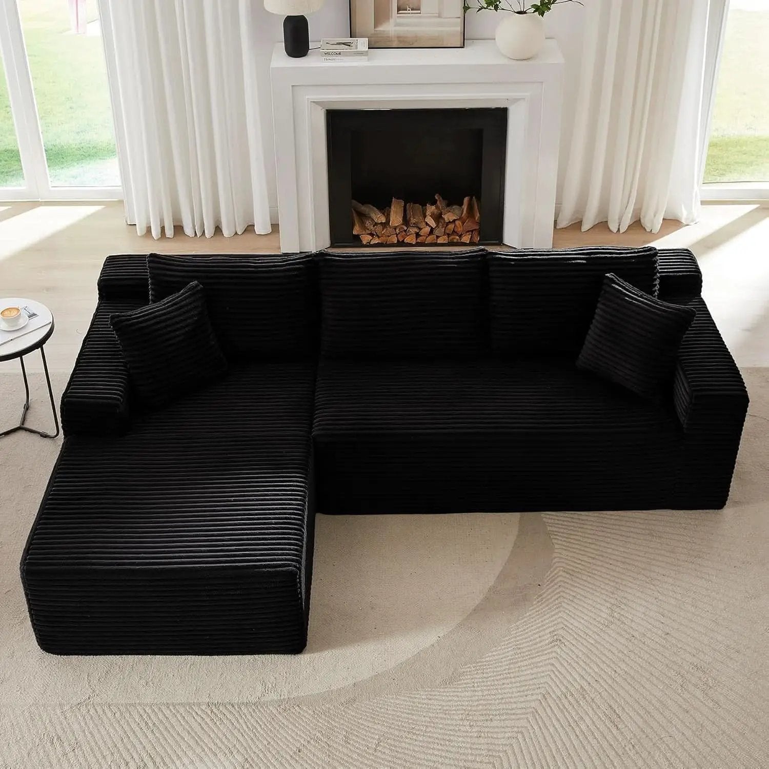 104 Inch L Shape Modular Sectional Couch with Chaise from PriceLows™