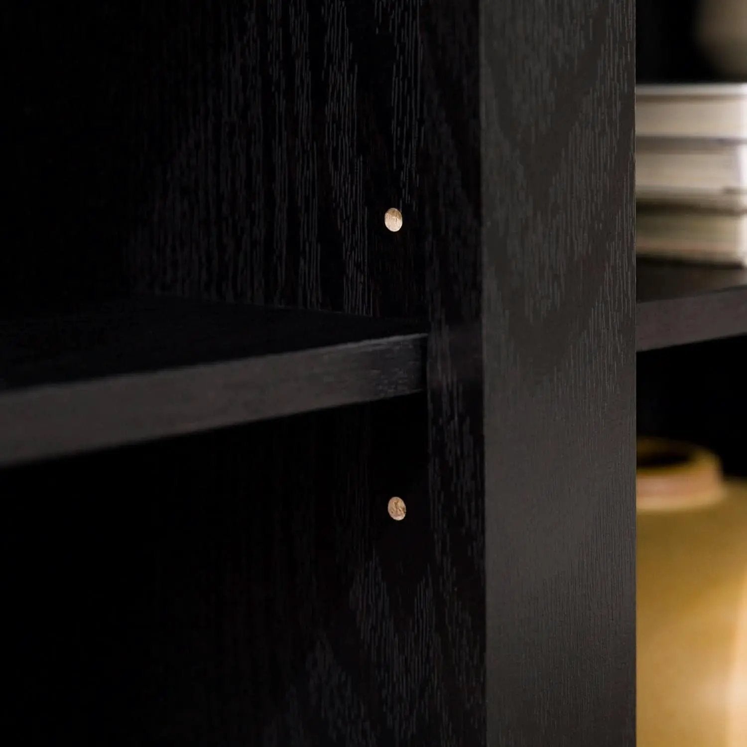 Wren Classic 6 Cubby TV Stand Black 70 Inch for 80 Inch TVs from PriceLows™