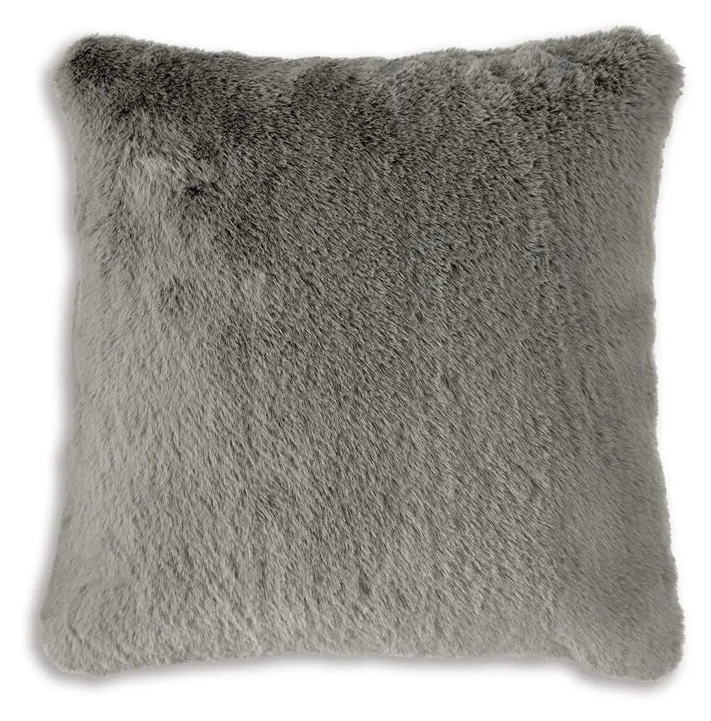 Gariland Faux Fur Throw Pillow | Faux Rabbit Fur | 20 x 20 Inch | Plush Feel