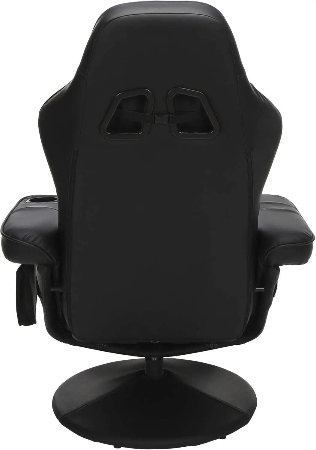 900 Gaming Recliner Black With Adjustable Leg Rest Cupholder from PriceLows™