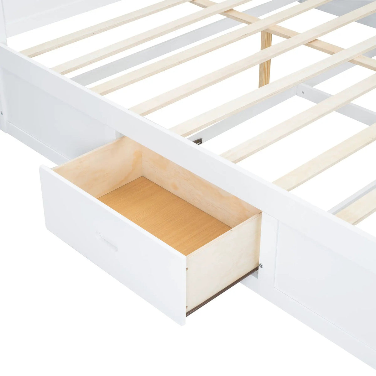 Platform Bed | Storage Headboard | USB Outlets | Solid Pine