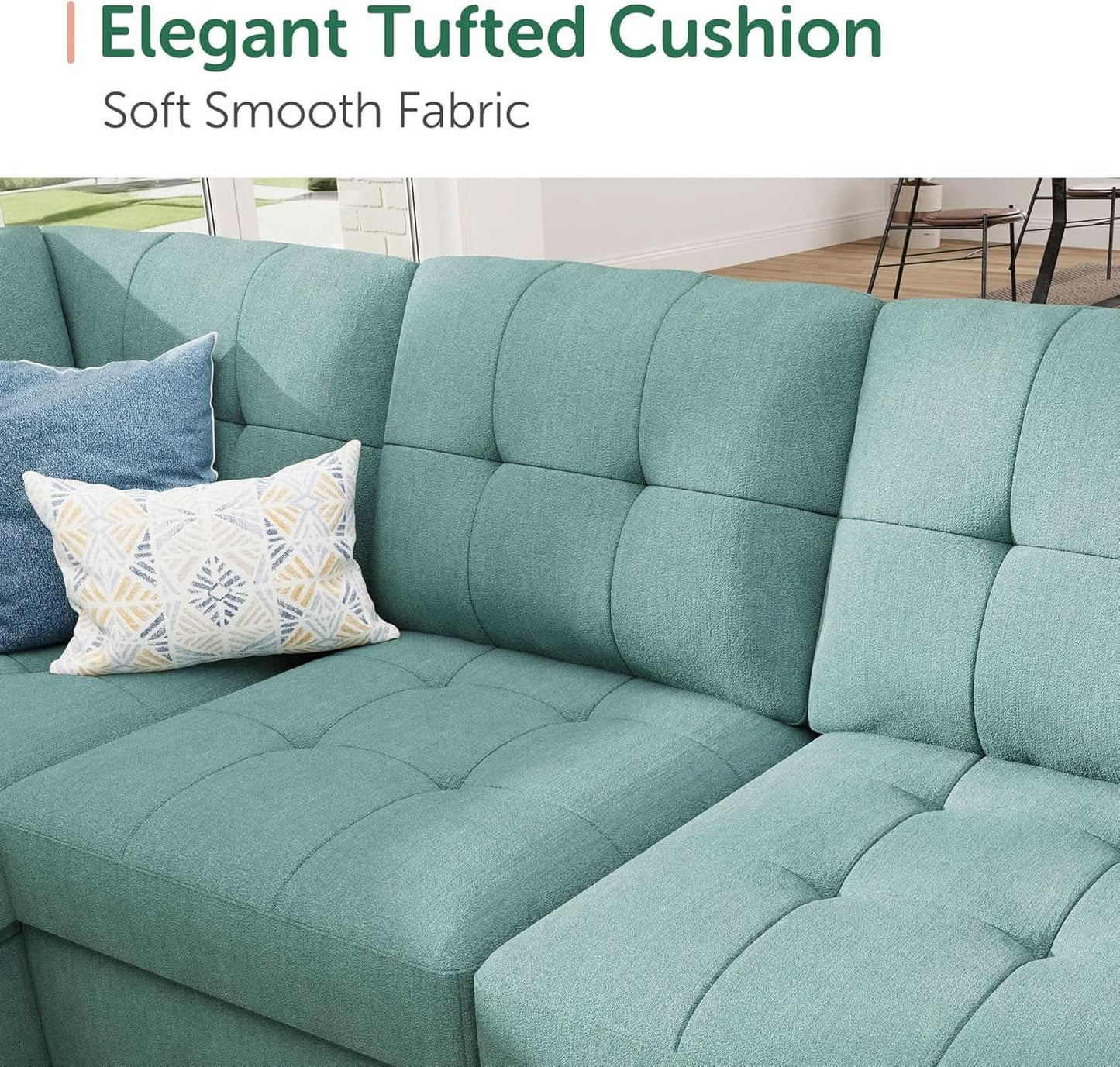 Sectional Sleeper Sofa Bed With Integrated Storage from PriceLows™