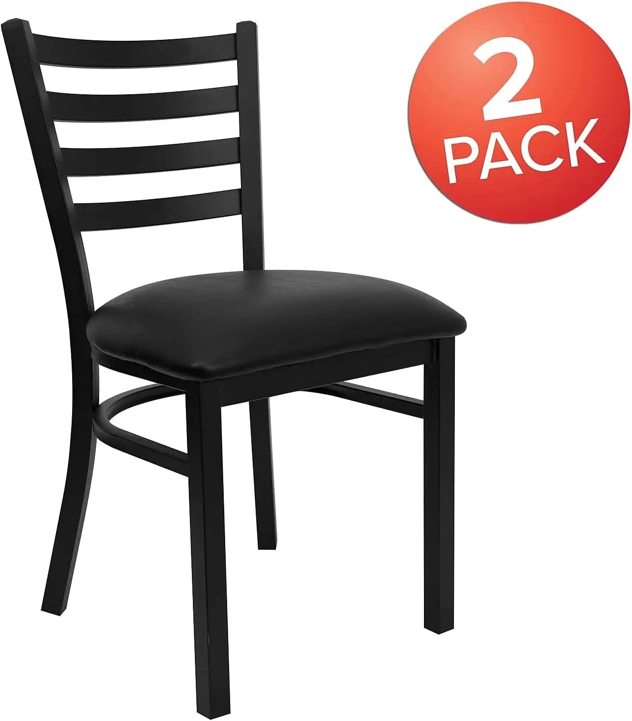 Hercules Series Ladder Back Restaurant Chairs Black from PriceLows™