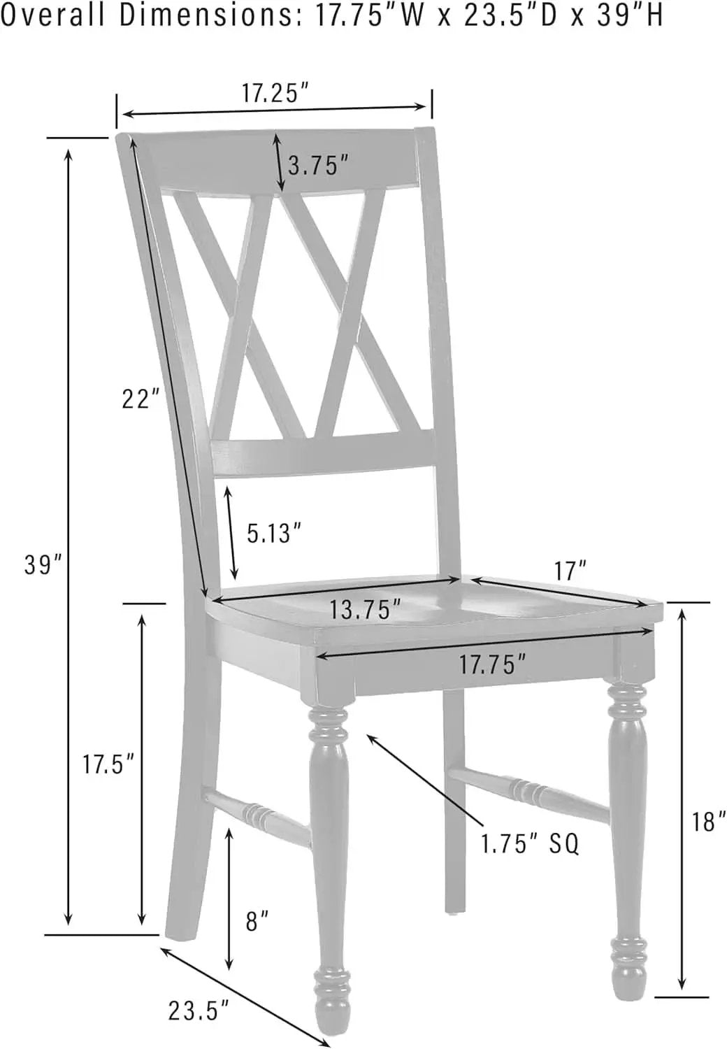 Shelby Distressed Teal XBack Dining Room Chairs Set of 4 from PriceLows™