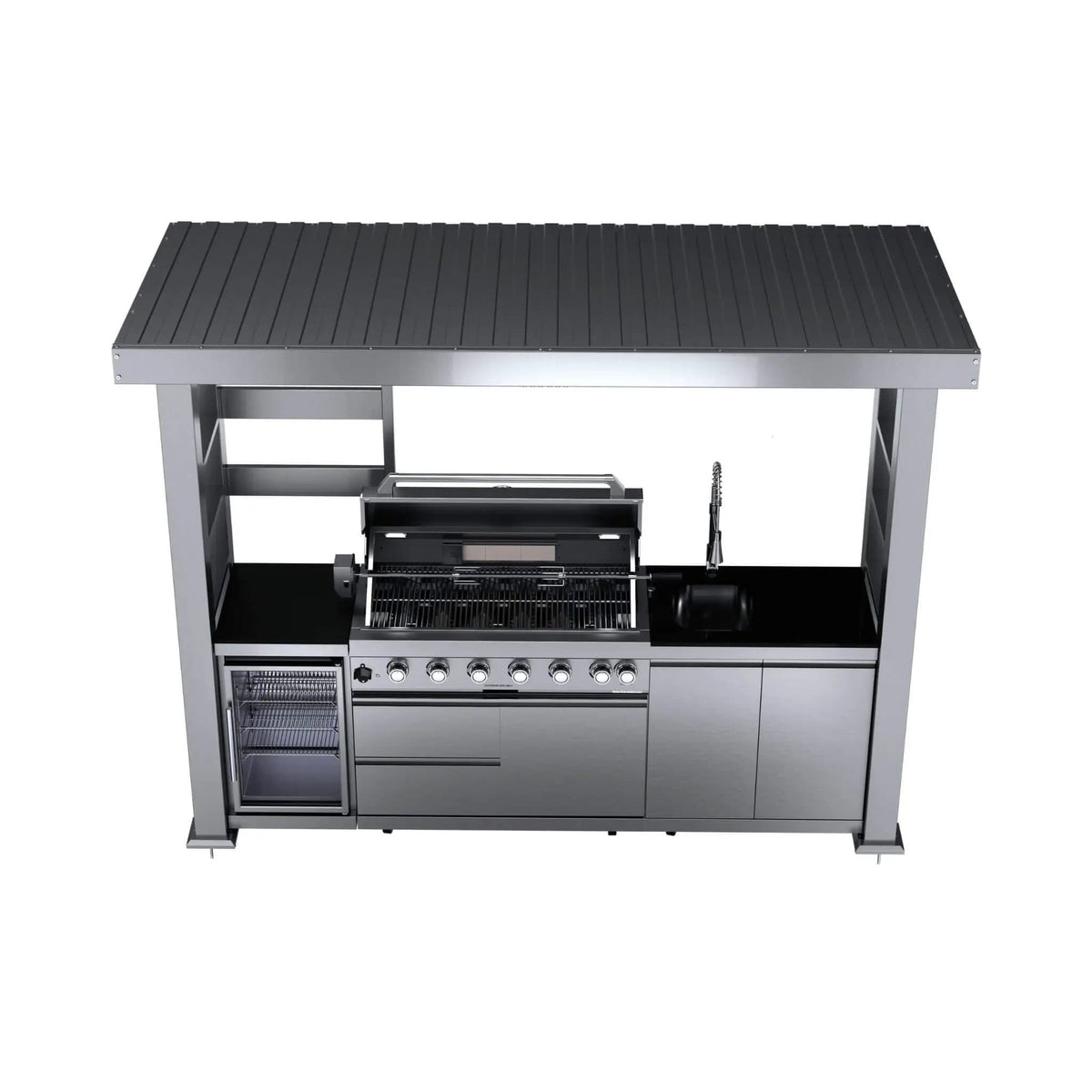 Blaze 108 Inch 6 Burner 85K BTU Deluxe Stainless Steel Liquid Propane Outdoor | 108 Inch | 6-Burner | Outdoor Kitchen Island