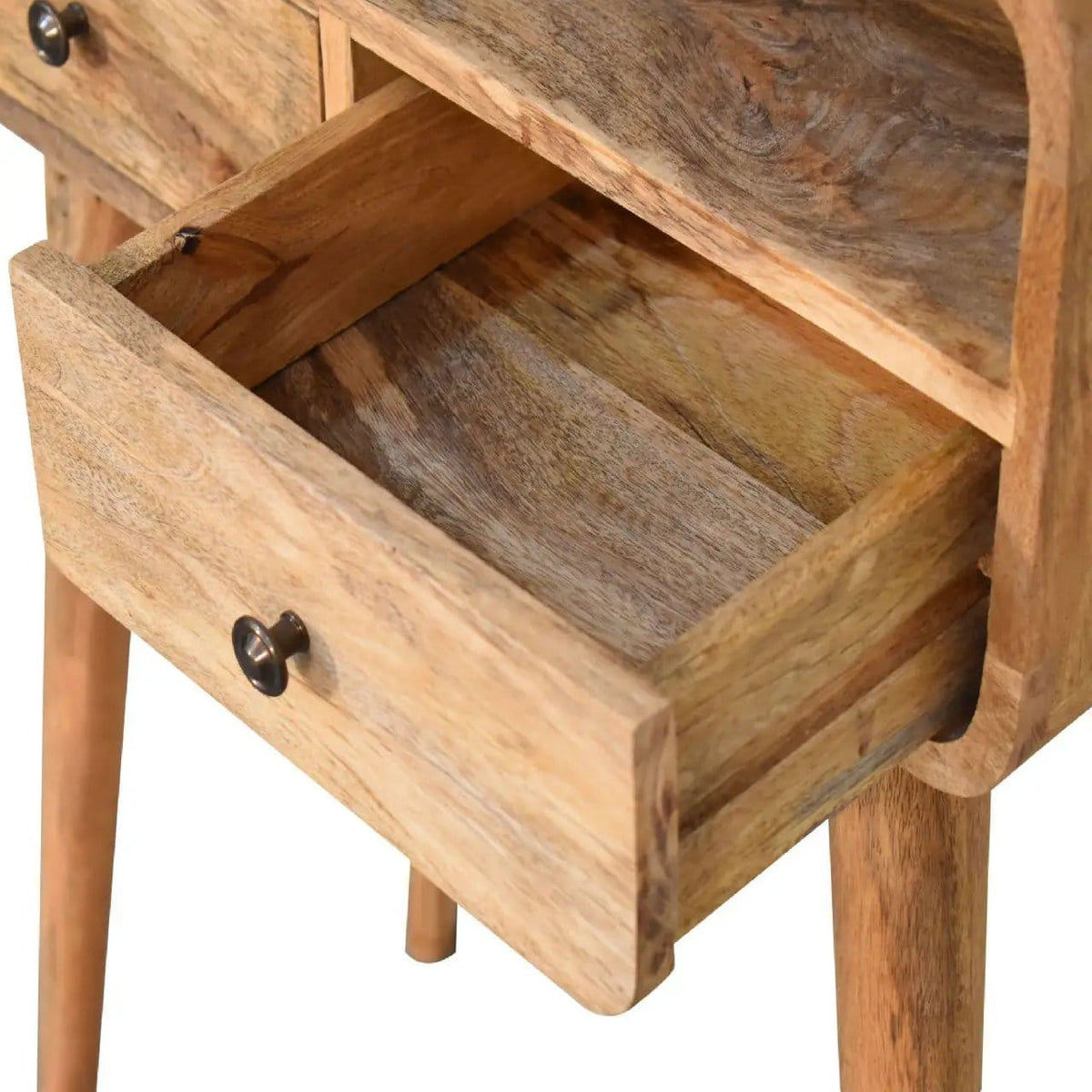 Curved Chestnut Console Table | 3 Pieces | Mango Wood | Living Room