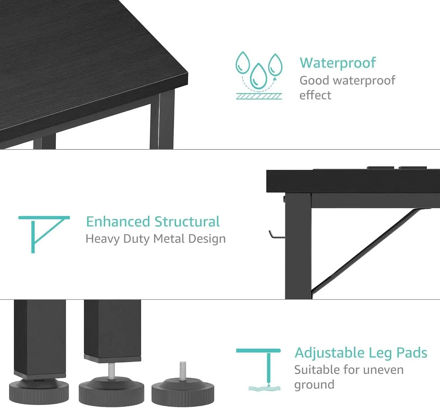 39 Inch Computer Desk With Built In Power Outlet And USB Charging Ports from PriceLows™