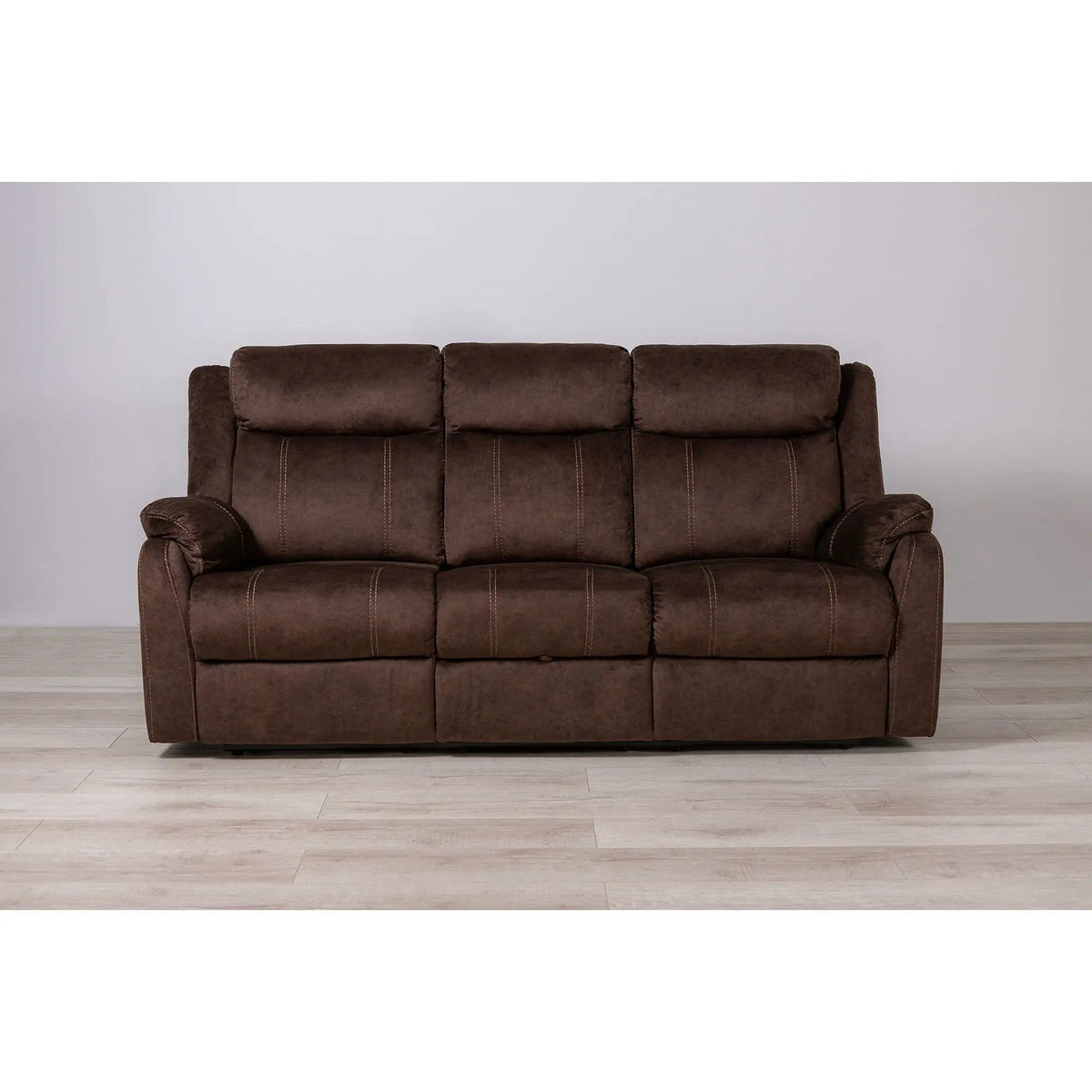 Sonet Domino Reclining Sofas | 2 Pieces | Fabric & Metal | Living Room