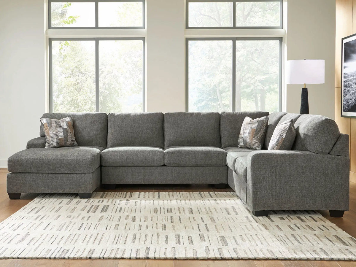 Clarington Sectional | Classic Comfort | Modern Design | 141 Inch Length