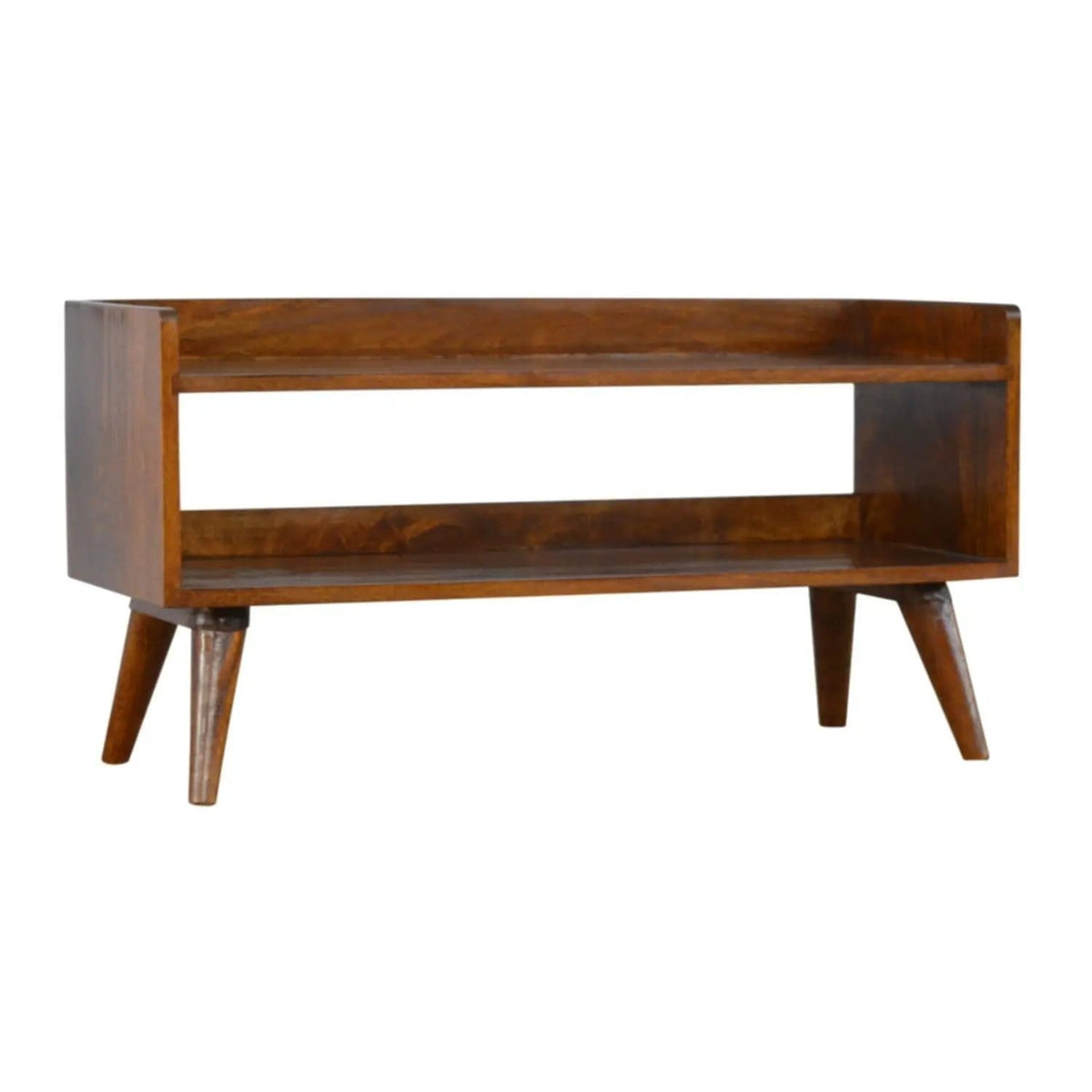 Nordic Storage Bench | 35.43 x 13.39 x 17.72 in | Mango Wood | Home
