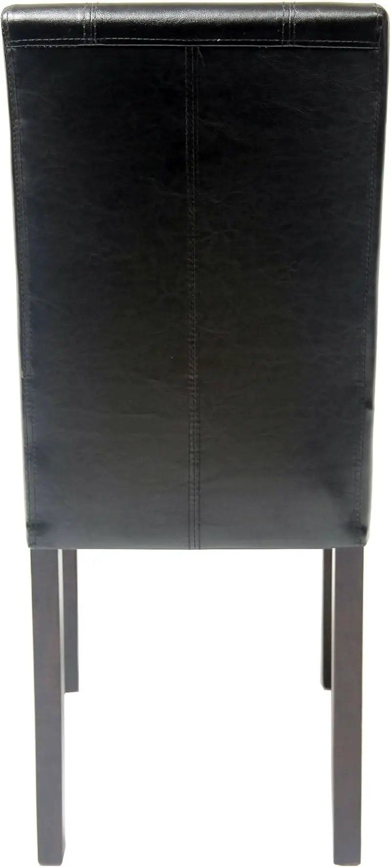 Parson Chair Leatherette Padded Black Urban Set Of 2 from PriceLows™