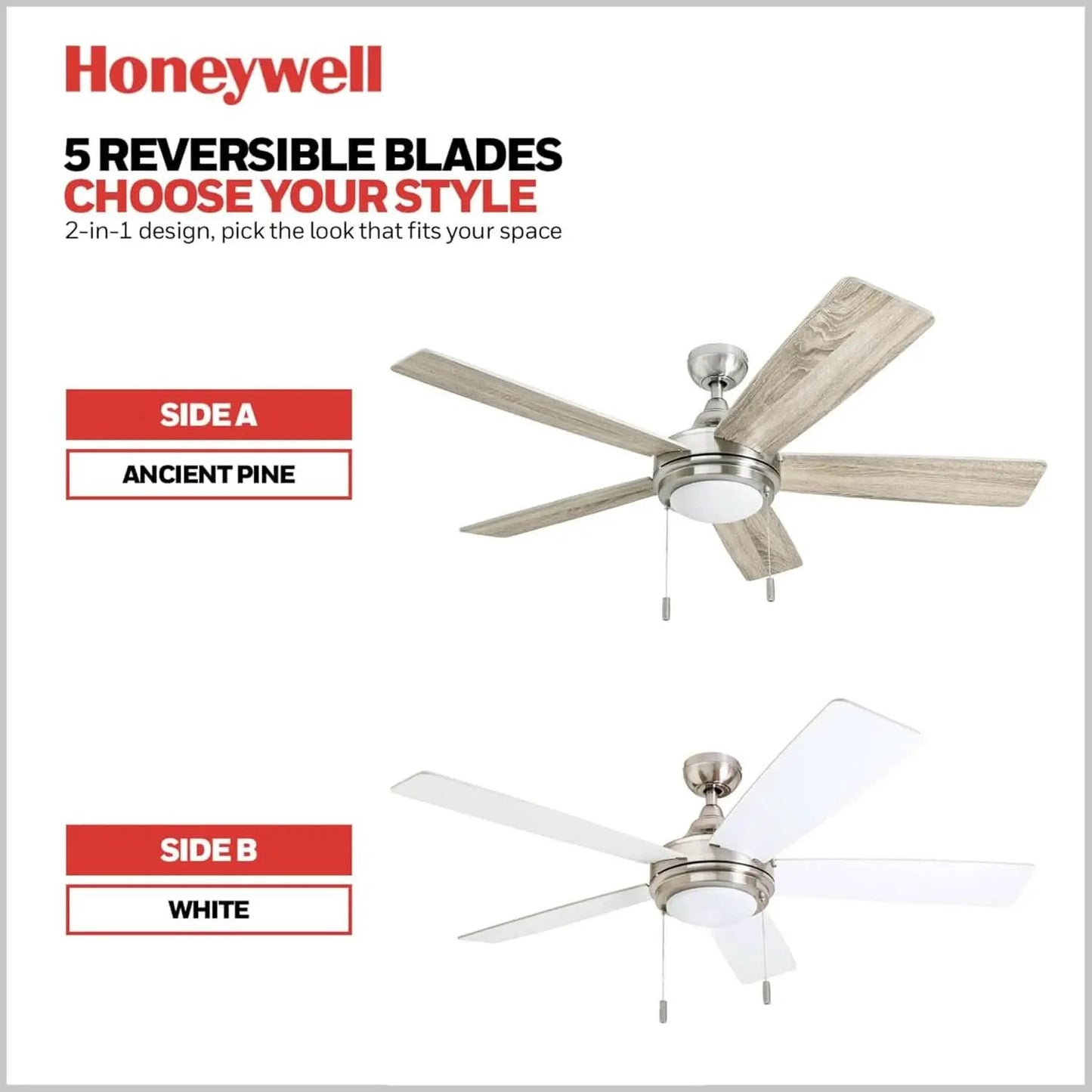 Ventnor 52 Inch Indoor Ceiling Fan LED Light For Rooms from PriceLows™