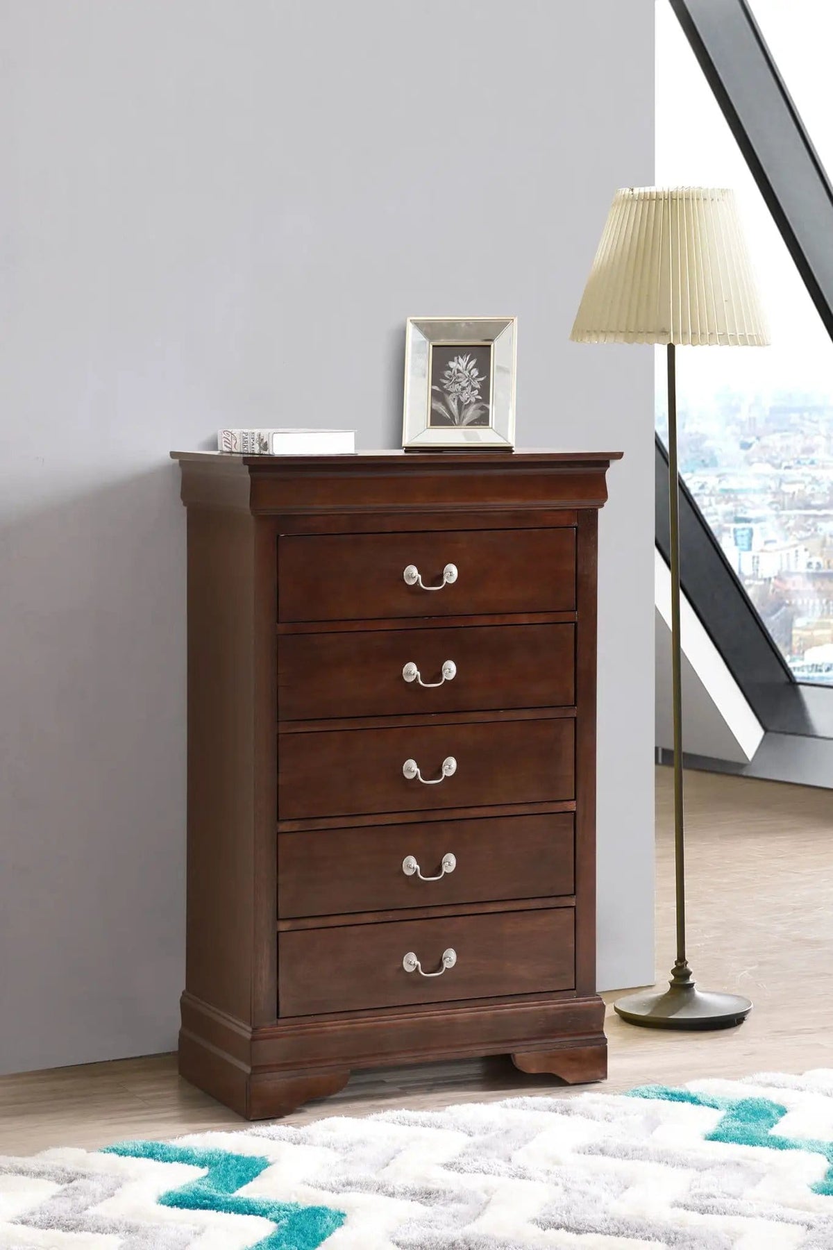 Louis Phillipe Chest | 5 Pieces | Metal | Living Room
