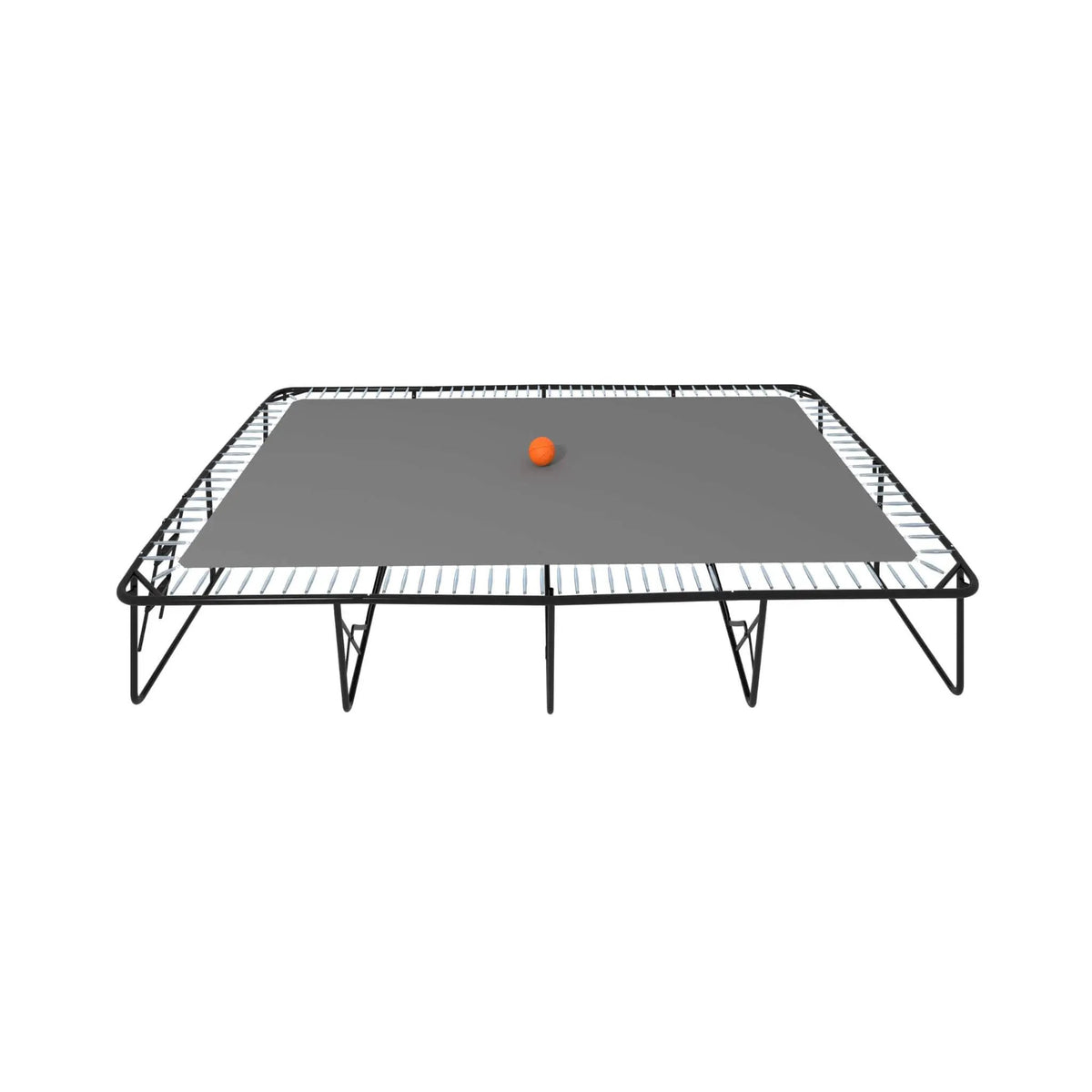 Rectangular Trampoline | Basketball Hoop | Ladder Included | Weather-Resistant PE Netting