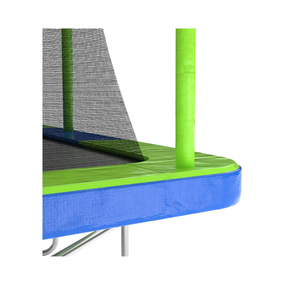 Premium Rectangular Trampoline | 10FT x 17FT | 10 Poles | Crossbeam Frame