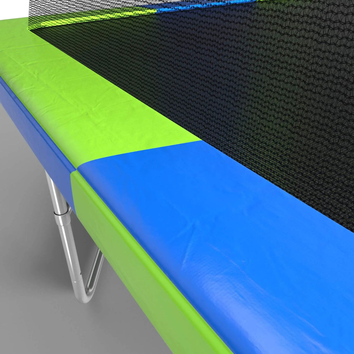 Premium Rectangular Trampoline | 10FT x 17FT | 10 Poles | Crossbeam Frame