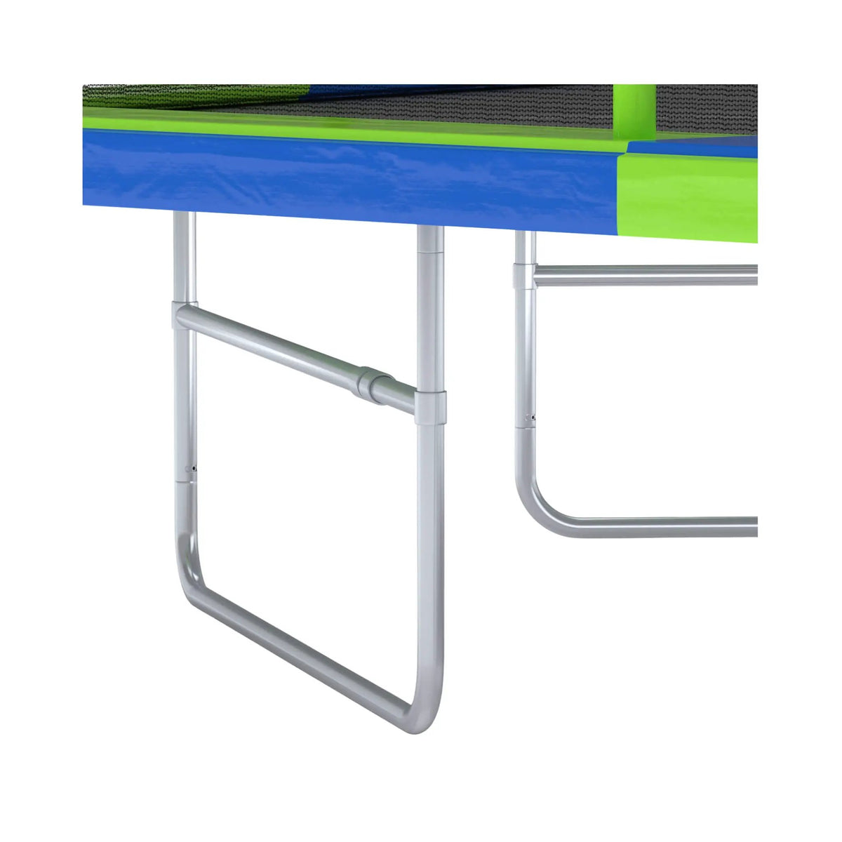 Premium Rectangular Trampoline | 10FT x 17FT | 10 Poles | Crossbeam Frame