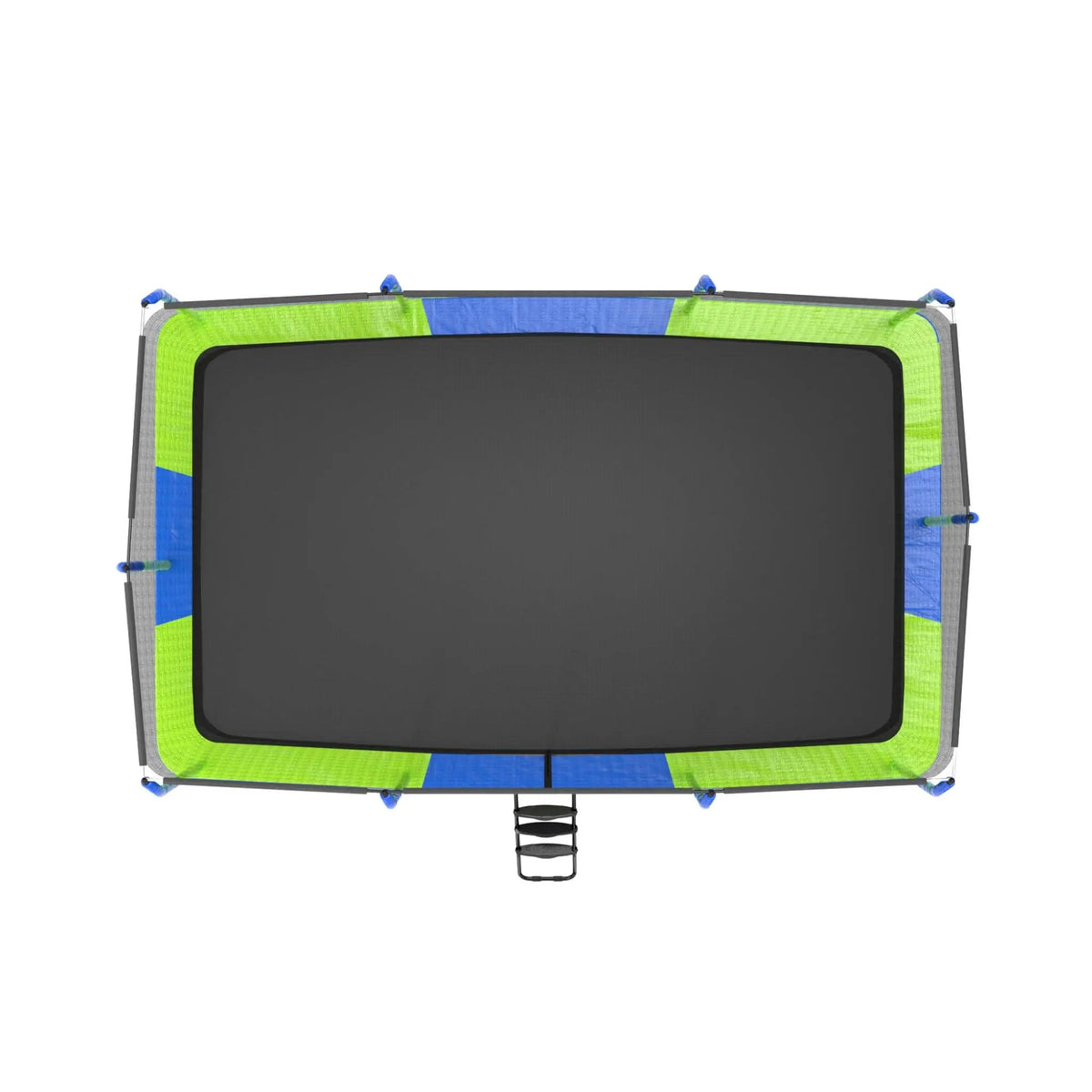 Premium Rectangular Trampoline | 10FT x 17FT | 10 Poles | Crossbeam Frame