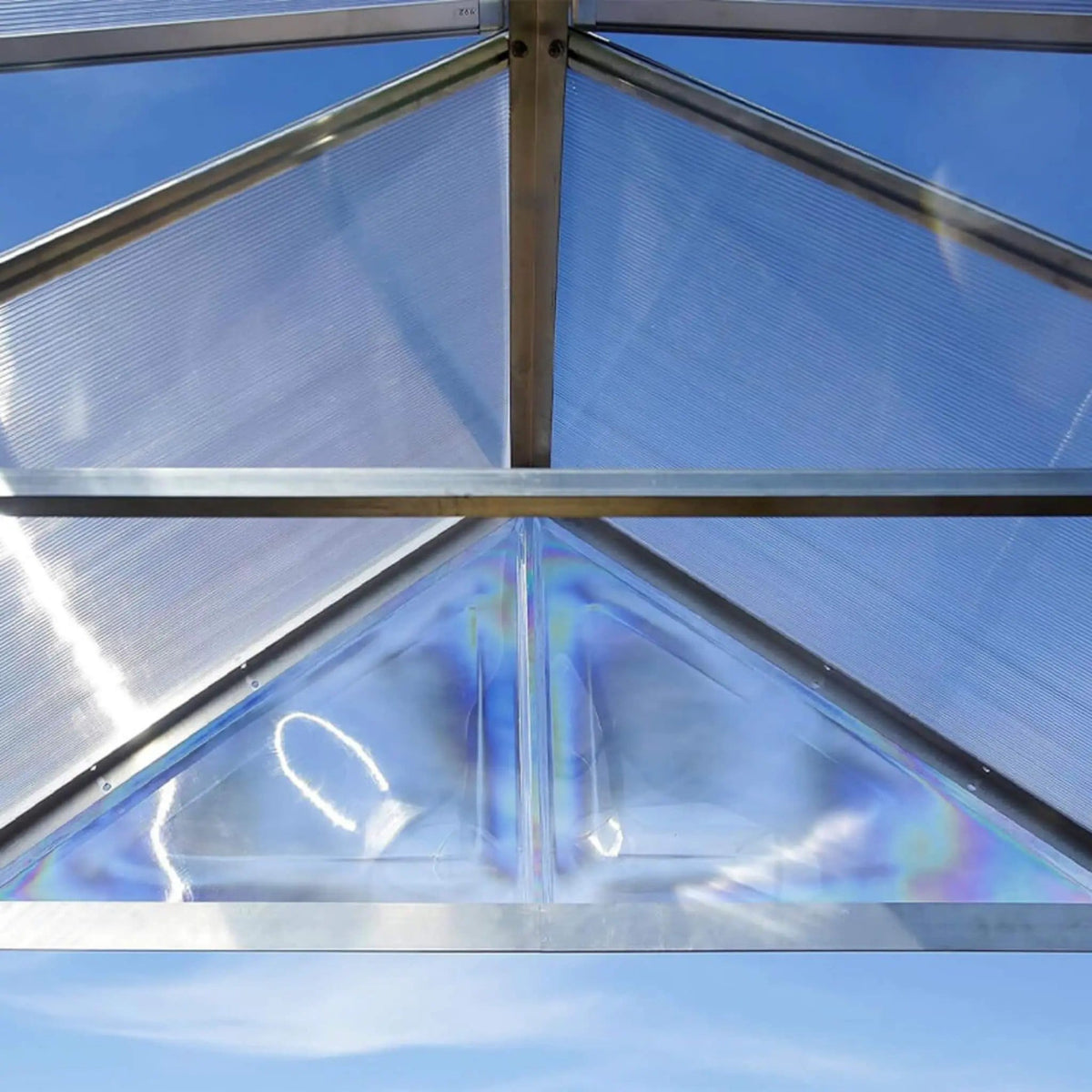Premium Heavy Duty Polycarbonate Walk In Greenhouse W/ Aluminum Frame & Built In | Aluminum | Home Use | Home
